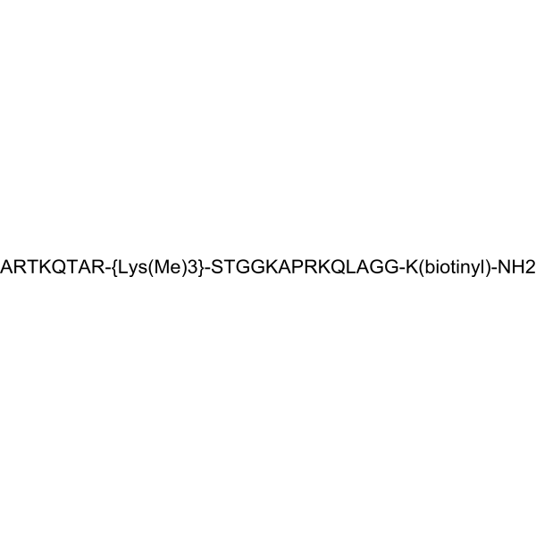 (Lys(Me)39)-Histone H3 (1-21)-Gly-Gly-Lys(biotinyl) amide Structure
