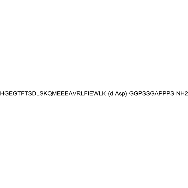 (D-Asp28)-Exenatide Structure