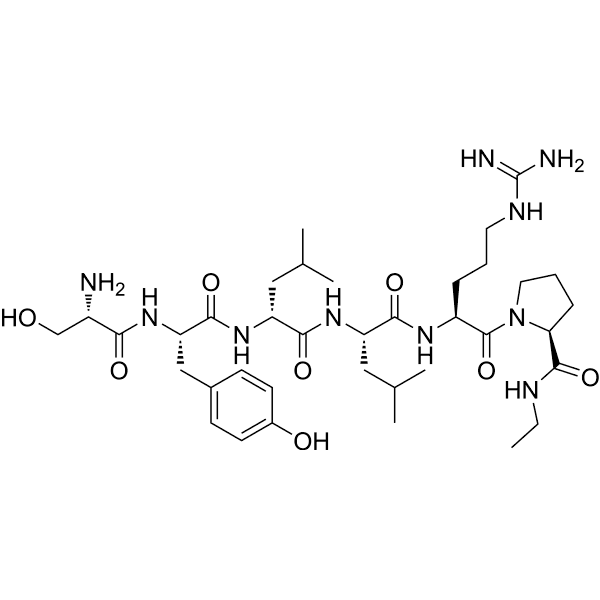 (D-Leu6, Pro-NHEt9)-LHRH (4-9) Structure