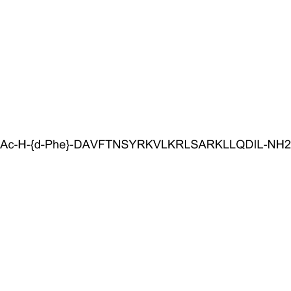 Acetyl-(D-Phe2,Lys15,Arg16,Leu27)-VIP (1-7)-GRF (8-27) Structure