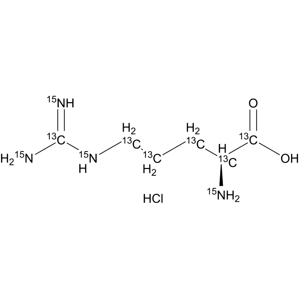 L-Arginine-13C6,15N4 hydrochloride Structure