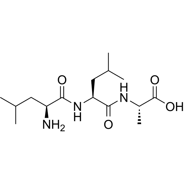 H-Leu-Leu-Ala-OH Structure
