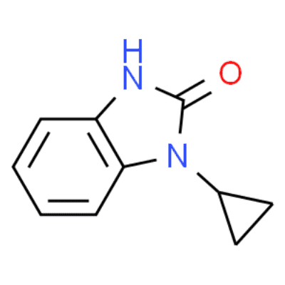 1-Cyclopropyl-1,3-dihydro-2H-benzimidazol-2-one  Structure
