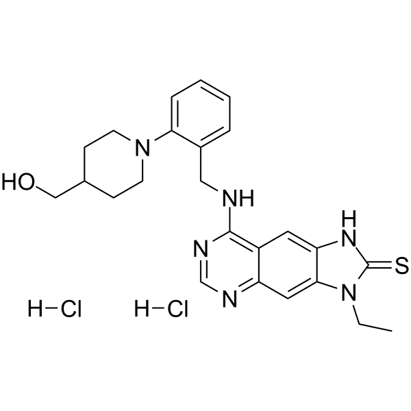 Thioquinapiperifil dihydrochloride Structure