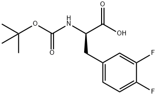 Boc-D-Phe(3,4-DiF)-OH Structure