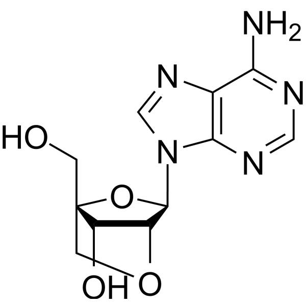 2'-O,4'-C-Methyleneadenosine Structure