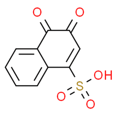 3,4-dioxo-3,4-dihydro-naphthalene-1-sulfonic acid  Structure