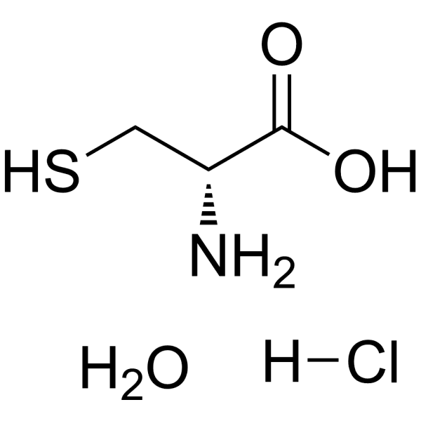 D-Cysteine hydrochloride hydrate Structure