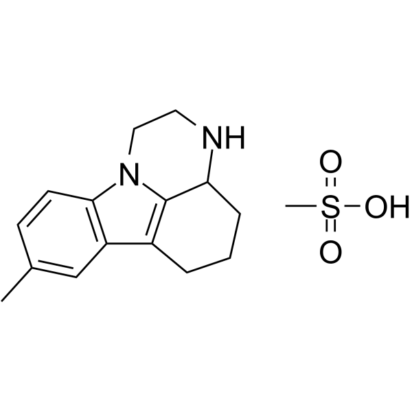 Pirlindole mesylate Structure