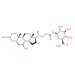 Chenodeoxycholic Acid 24-Acyl-β-D-Glucuronide  Structure