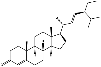 Stigmasta-4,22-dien-3-one Structure