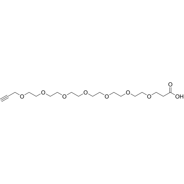 Propargyl-PEG7-acid  Structure