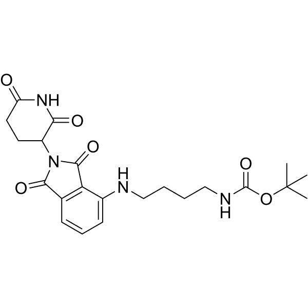 Thalidomide-NH-C4-NH-Boc  Structure