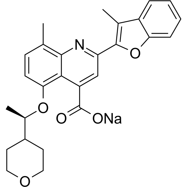 Posenacaftor sodium Structure