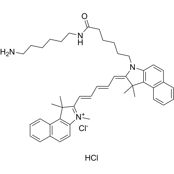 Cyanine5.5 amine Structure