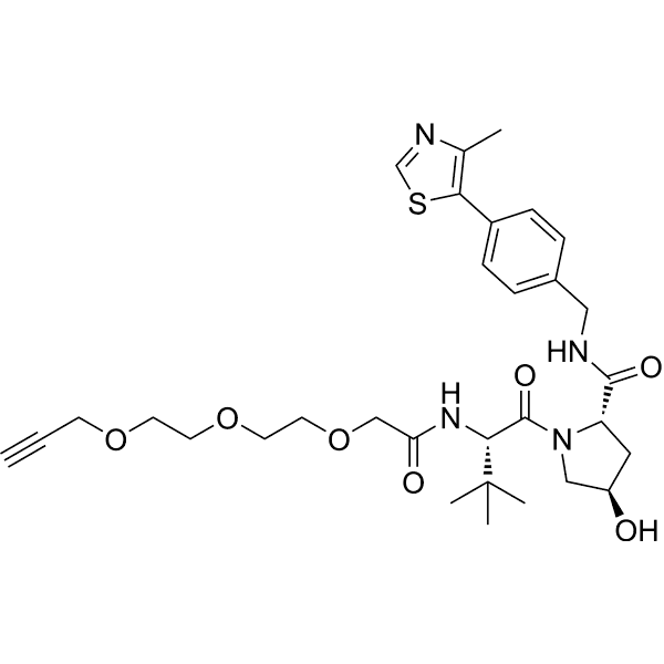 VH032-PEG3-acetylene  Structure
