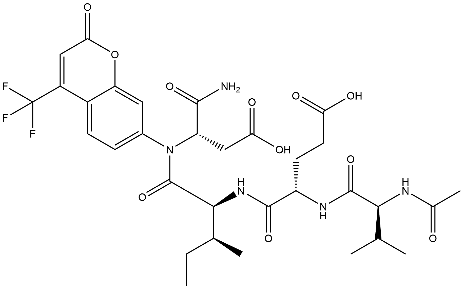Ac-VEID-AFC Structure