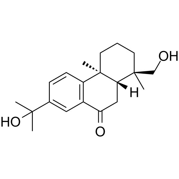 15,18-Dihydroxyabieta-8,11,13-trien-7-one Structure