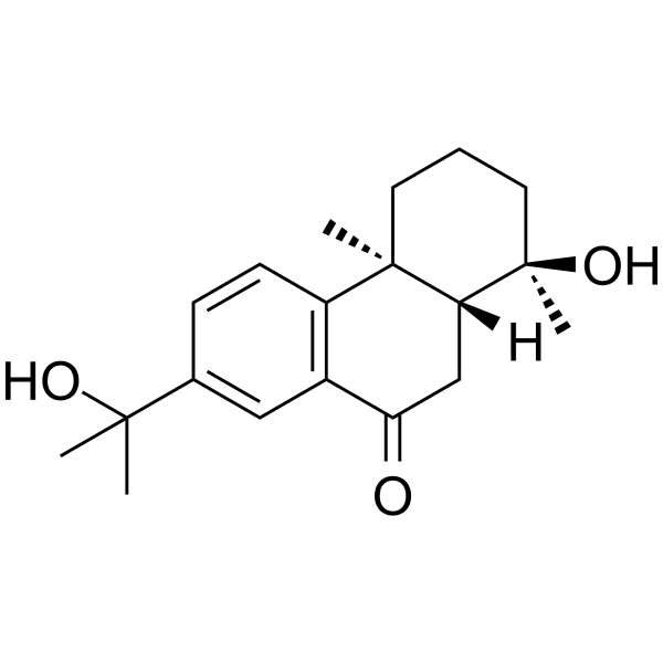 18-Nor-4,15-dihydroxyabieta-8,11,13-trien-7-one Structure