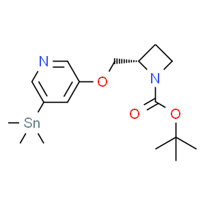 5-Iodo-A-85380, 5-trimethylstannyl N-BOC derivative  Structure