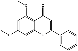 5,7-Dimethoxyflavone Structure