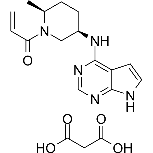 Ritlecitinib (malonate) Structure