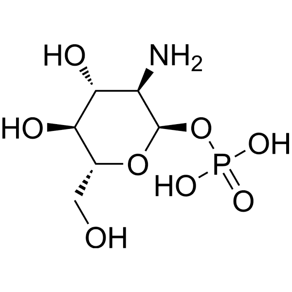 α-D-Glucosamine 1-phosphate Structure