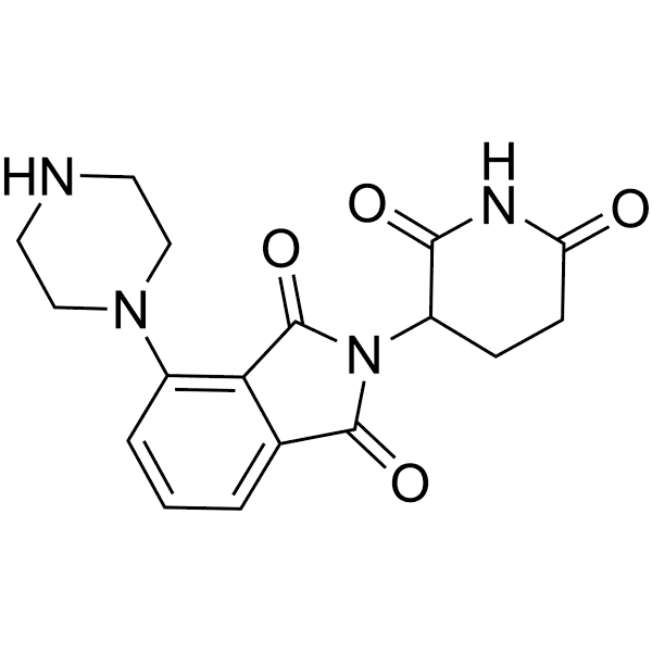 Pomalidomide-piperazine  Structure