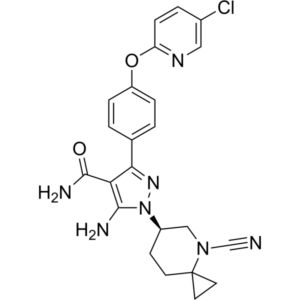 Civorebrutinib Structure