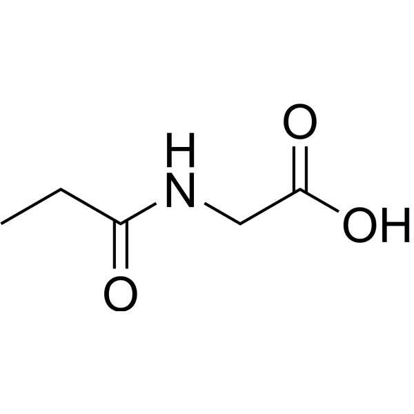 Propionylglycine Structure