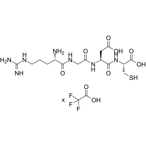 Arg-Gly-Asp-Cys TFA Structure