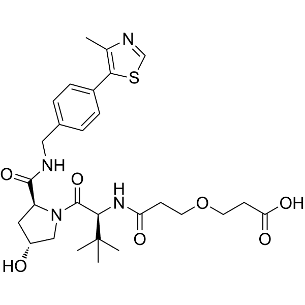 VH032 amide-PEG1-acid Structure