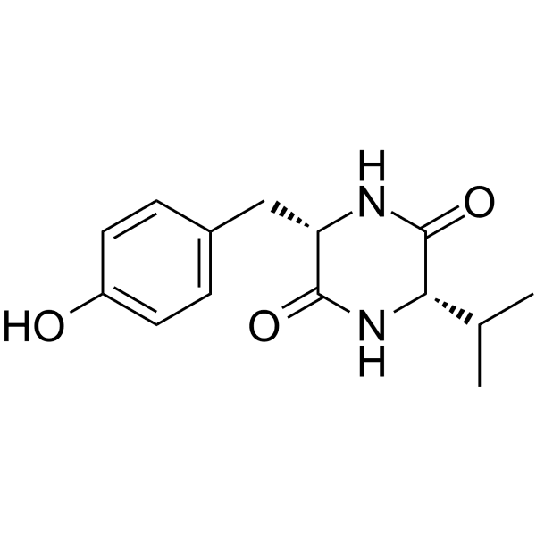 Cyclo(Tyr-Val) Structure