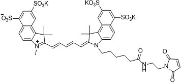 Sulfo-Cy5.5 maleimide Structure