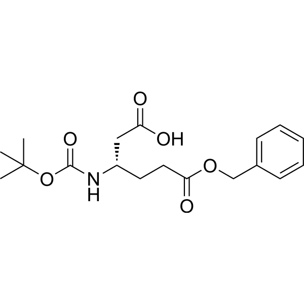 Boc-β-HoGlu(OBzl)-OH Structure
