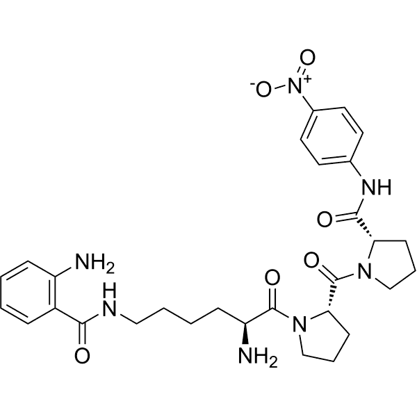 Lys(Abz)-Pro-Pro-pNA Structure