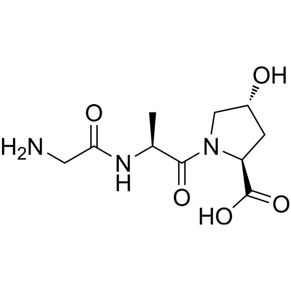H-Gly-Ala-Hyp-OH Structure