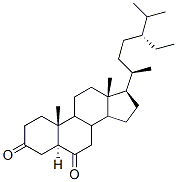 (5α)-Stigmastane-3,6-dione Structure