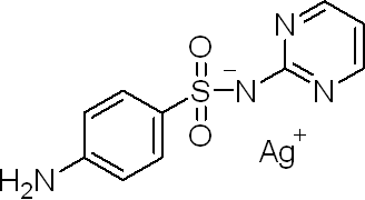 Silver sulfadiazine Structure