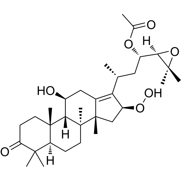 16β-Hydroperoxyalisol B 23-acetate Structure