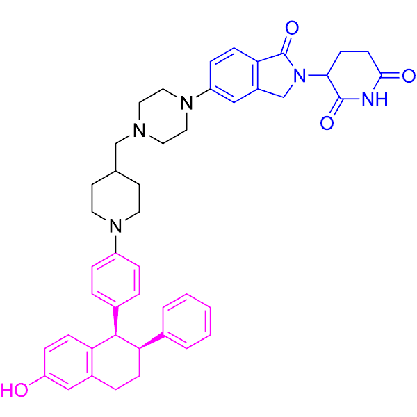 (Rac)-Vepdegestrant Structure