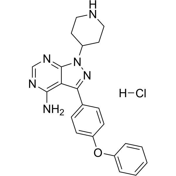 N-piperidine Ibrutinib hydrochloride  Structure