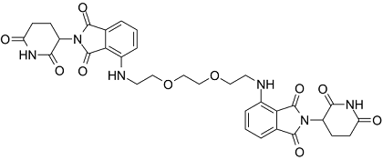 Homo-PROTAC cereblon degrader 1 Structure
