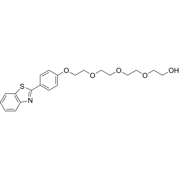 Phenylbenzothiazole-PEG4-OH  Structure