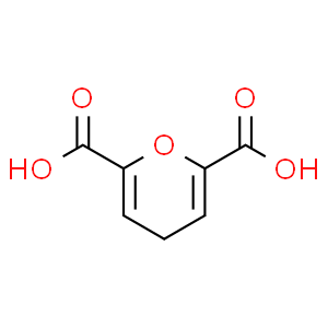 4H-Pyran-2,6-dicarboxylic Acid  Structure