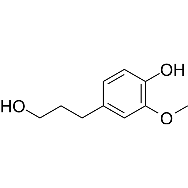 Dihydroconiferyl alcohol Structure