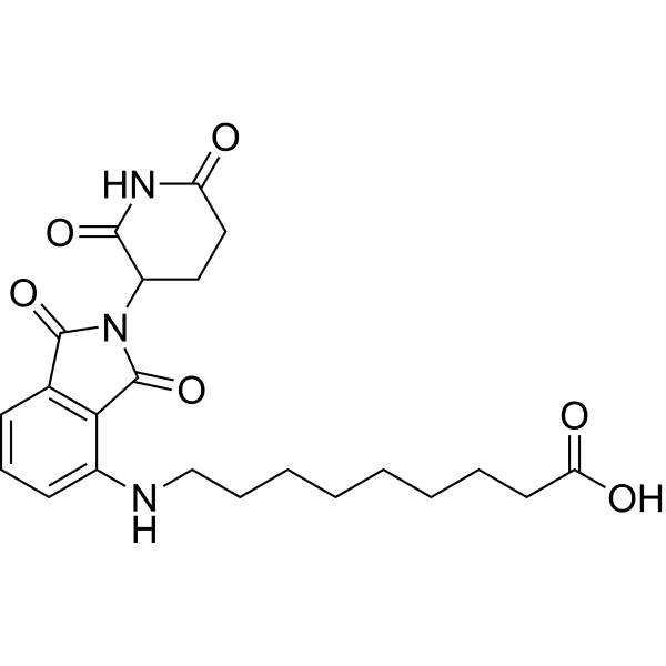 Pomalidomide 4'-alkylC8-acid  Structure