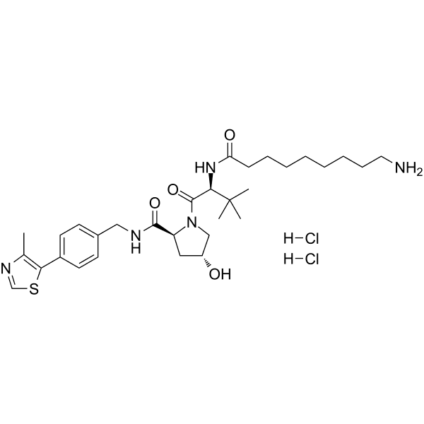 (S,R,S)-AHPC-C8-NH2 dihydrochloride Structure