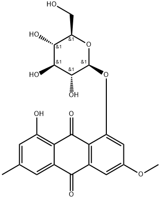 Physcion-8-O-beta-D-monoglucoside Structure