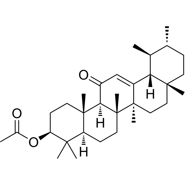 3β-Acetoxyurs-12-en-11-one  Structure